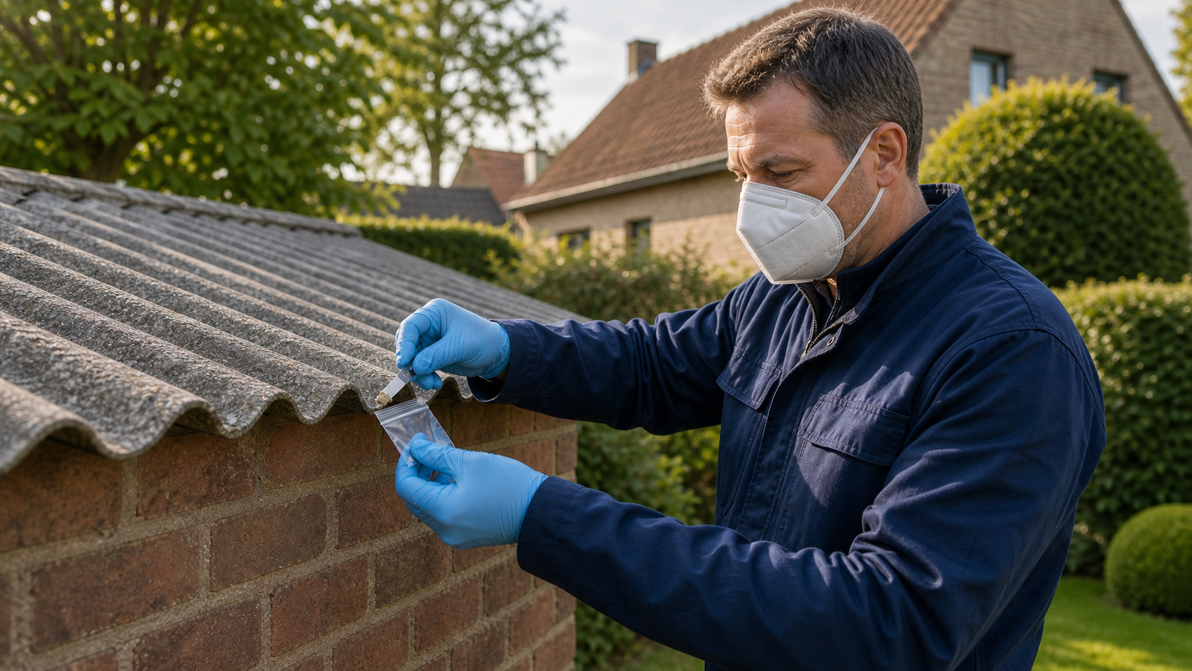 Zorgvuldige staalname aan een oudere Vlaamse woning