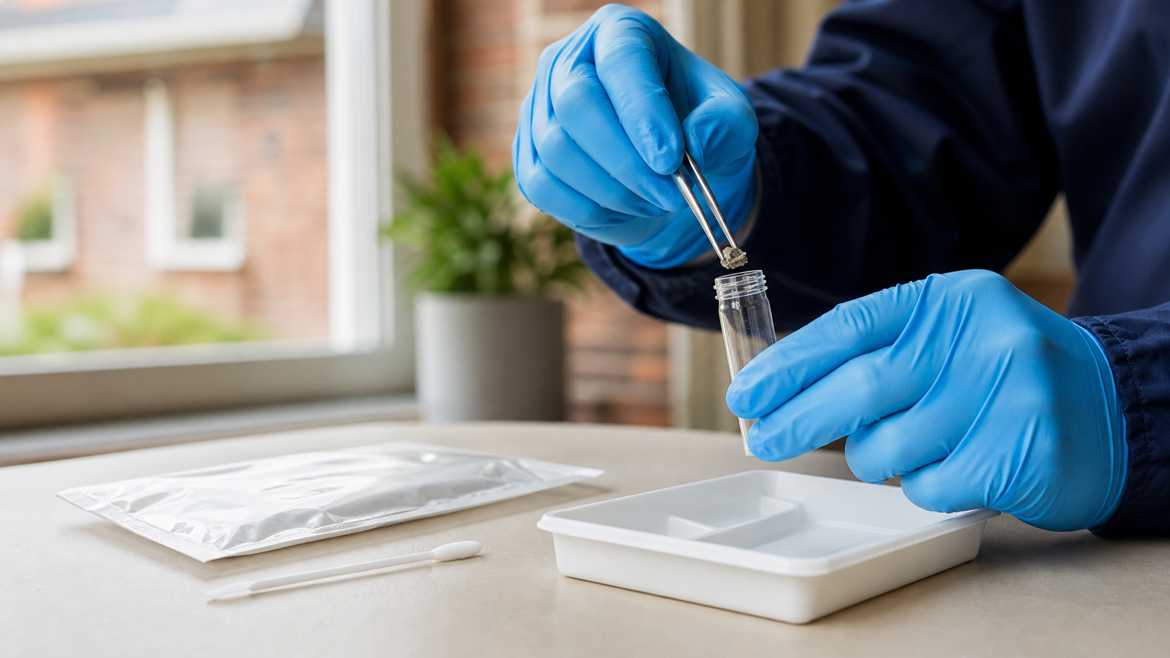Staalnamekit voor labo-analyse